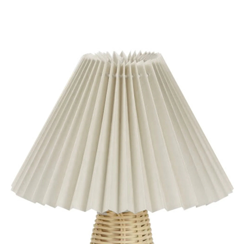 Bedside Night Lamp w/Rattan