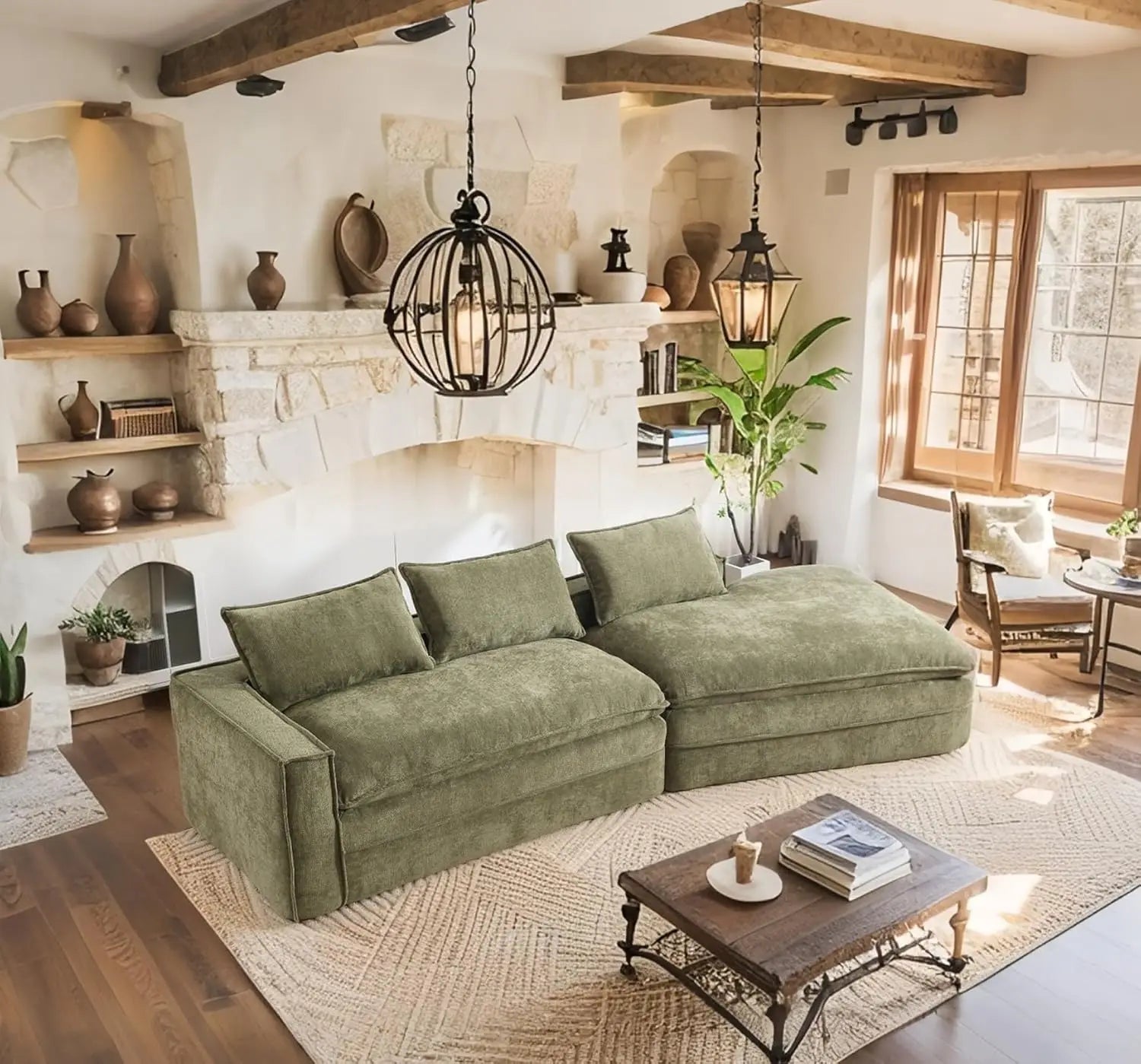Oversized Deep Seat Cloud Couch