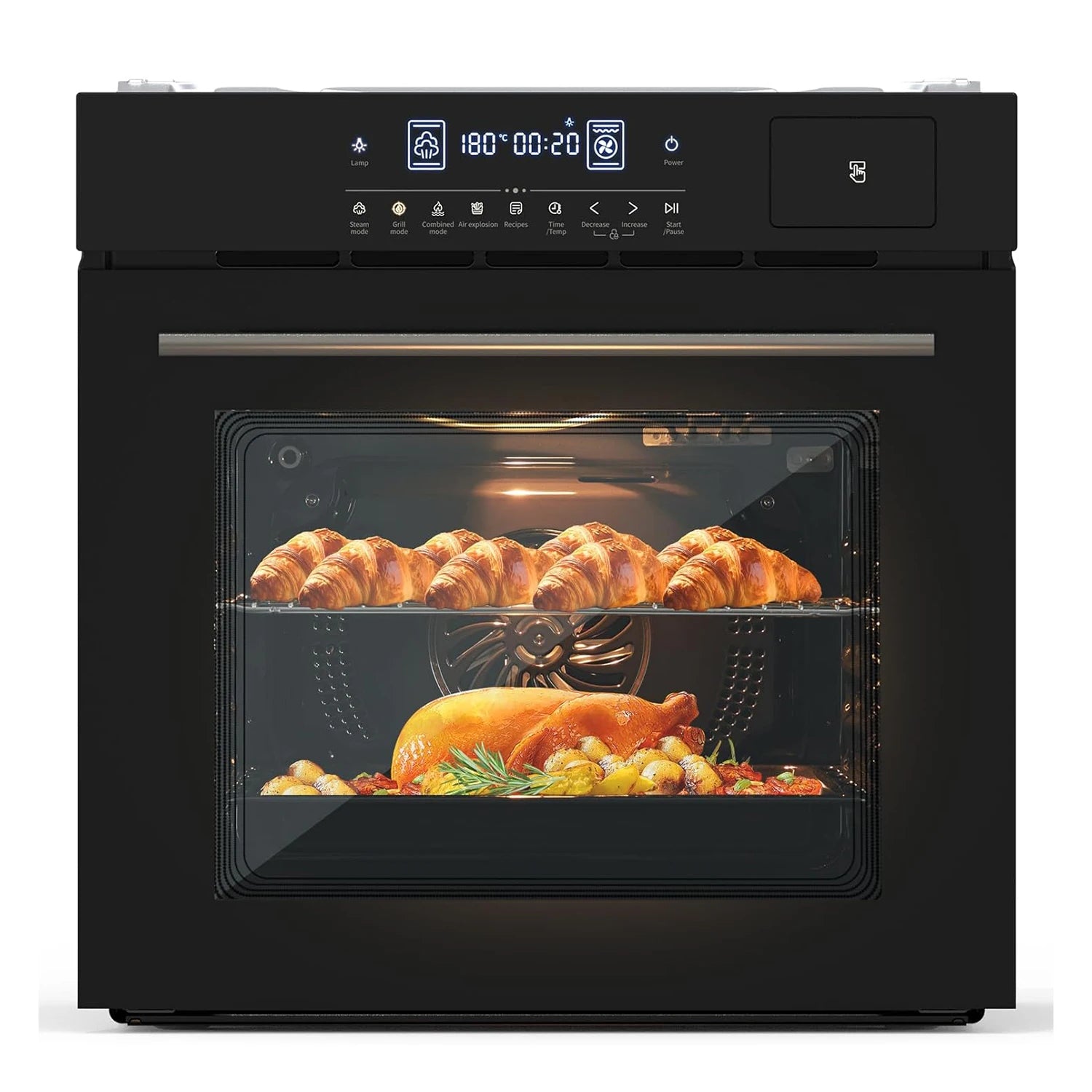 24" Built-in Steam Oven Touch Control Air Fry