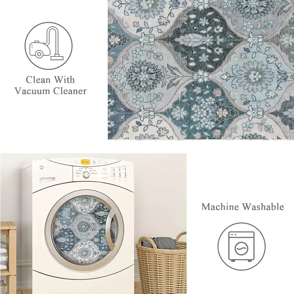 Moroccan Washable 5X7 Oriental Accent