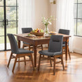 4 Faux Leather Upholstered Modern