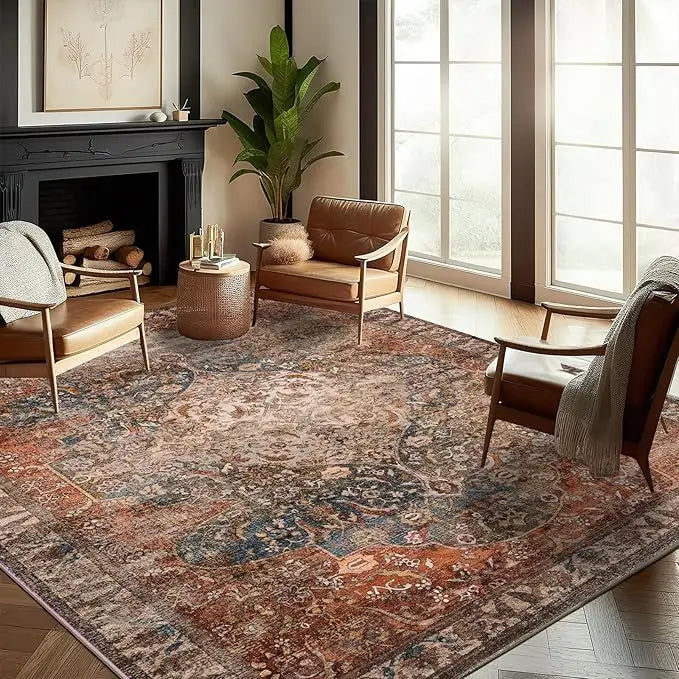 10'x14' Washable Boho Medallion