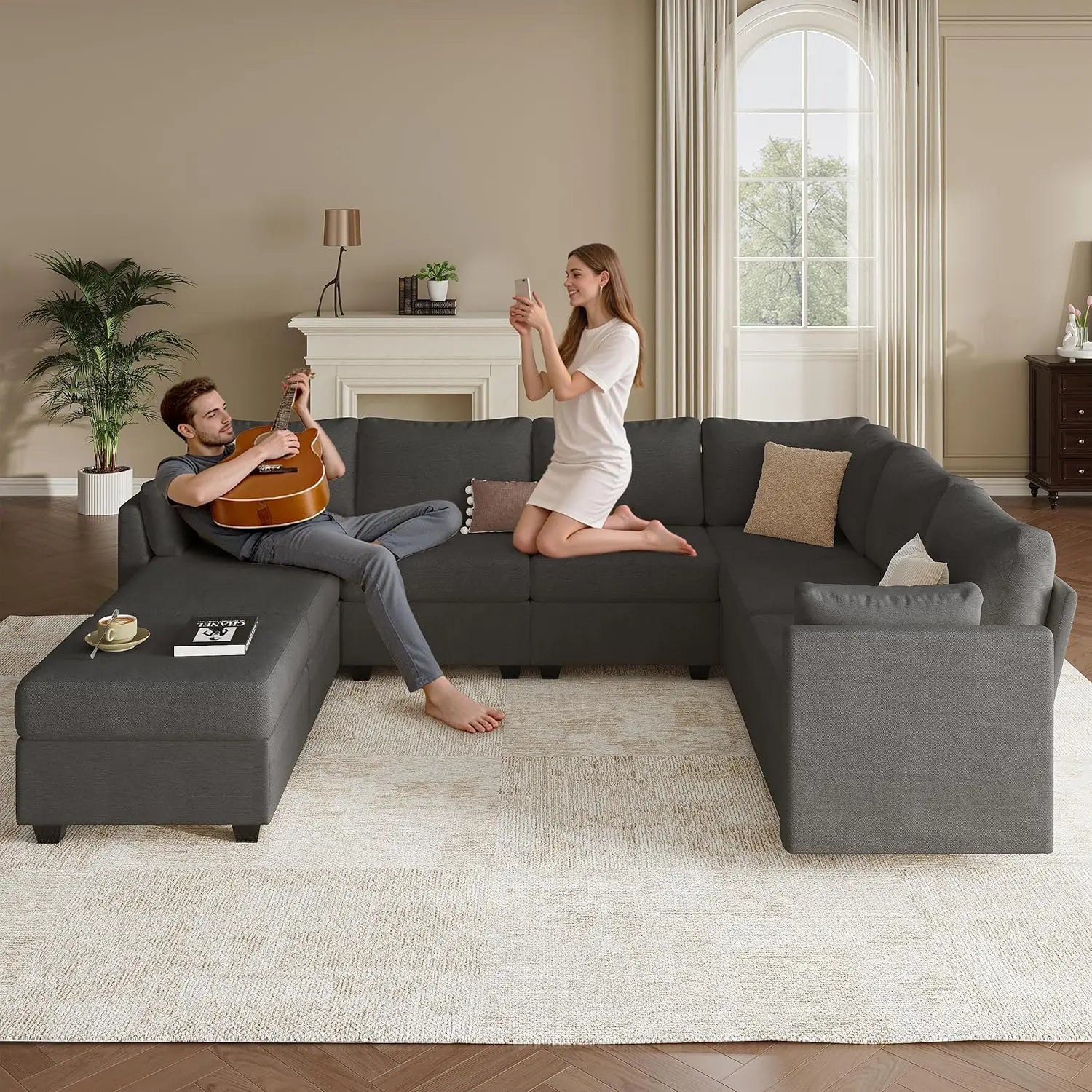Large Modular Sectional Sofa