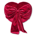 14" Heart-Shaped Red Pillow