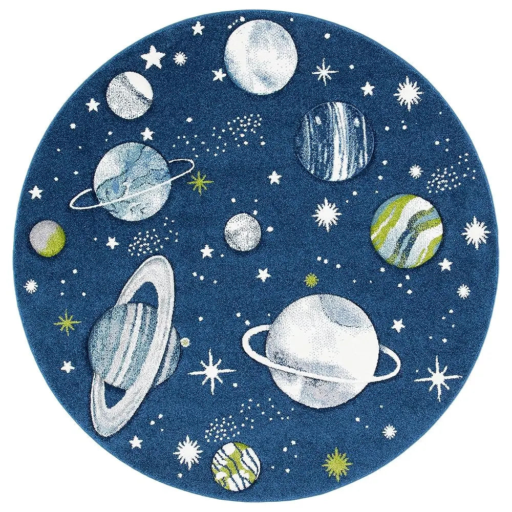 5'3" Circle Navy/Ivory Planets