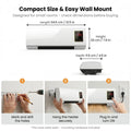 2-in-1 Wall-Mounted Heater 1400W W/6-Hour Timer