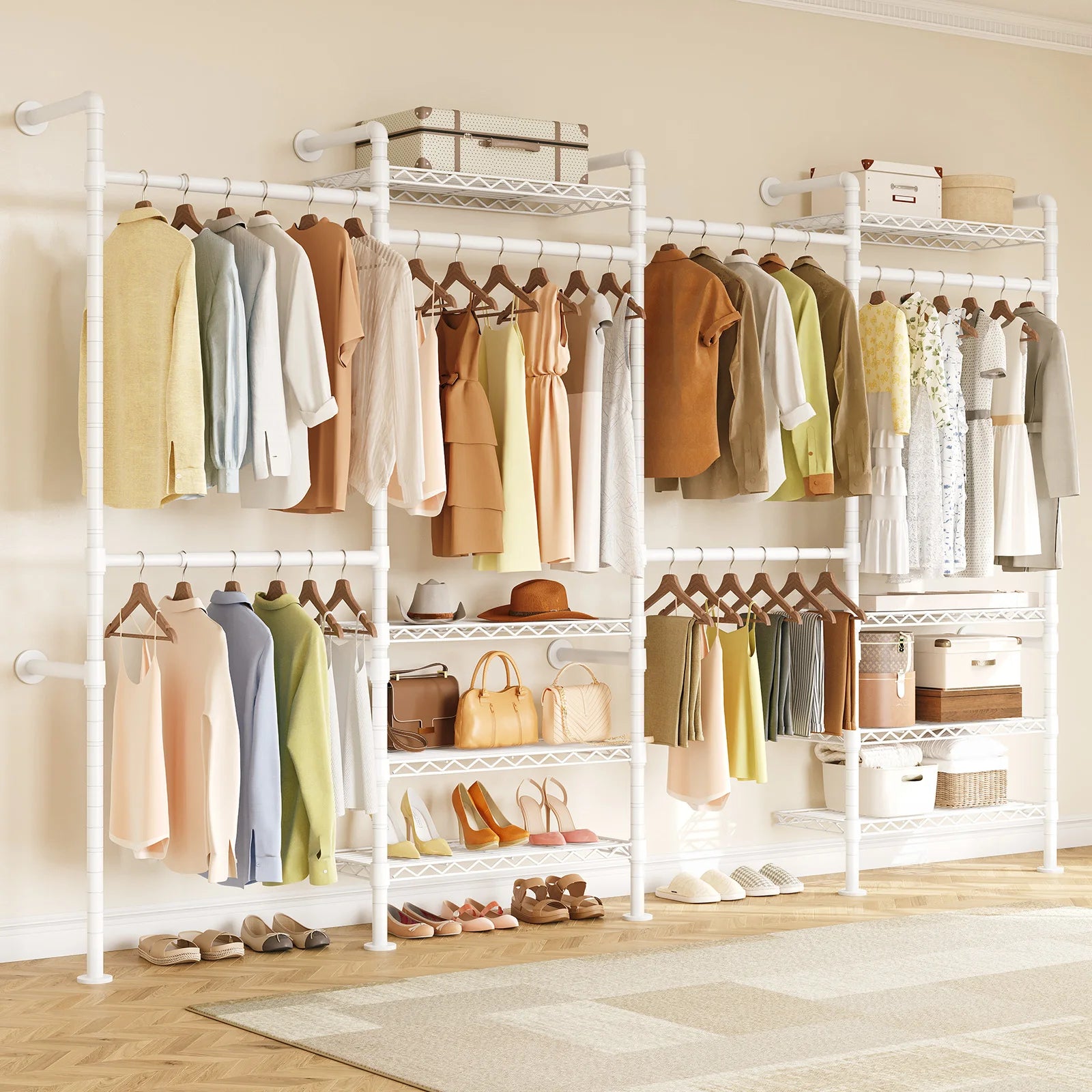 Wall Mounted Pipe Clothes Rack