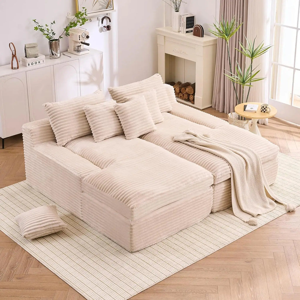 79.52" Boneless Oversized Double Chaise