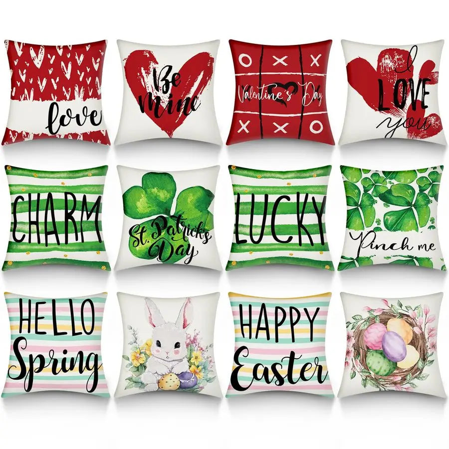 12 Holiday Covers 18x18