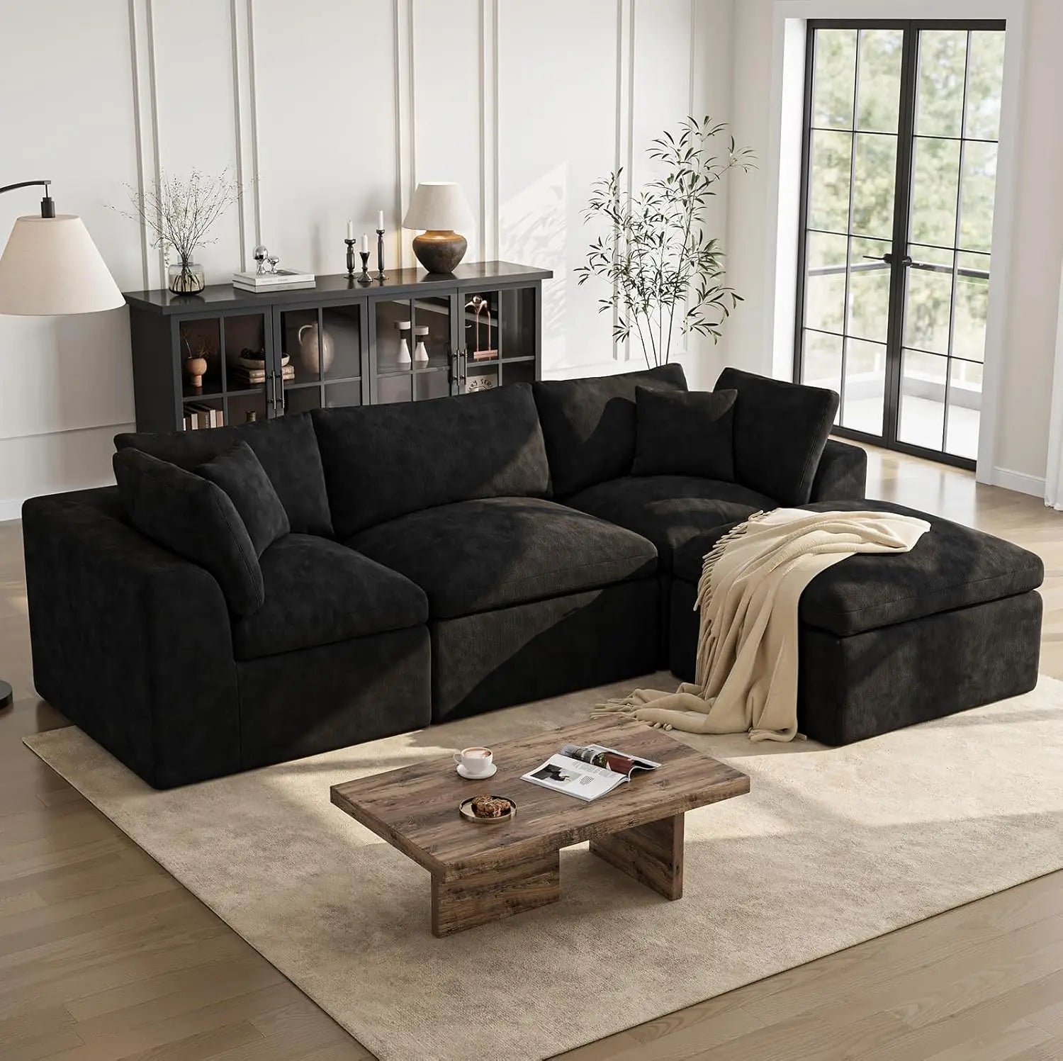 108" Cloud Sectional L Shape