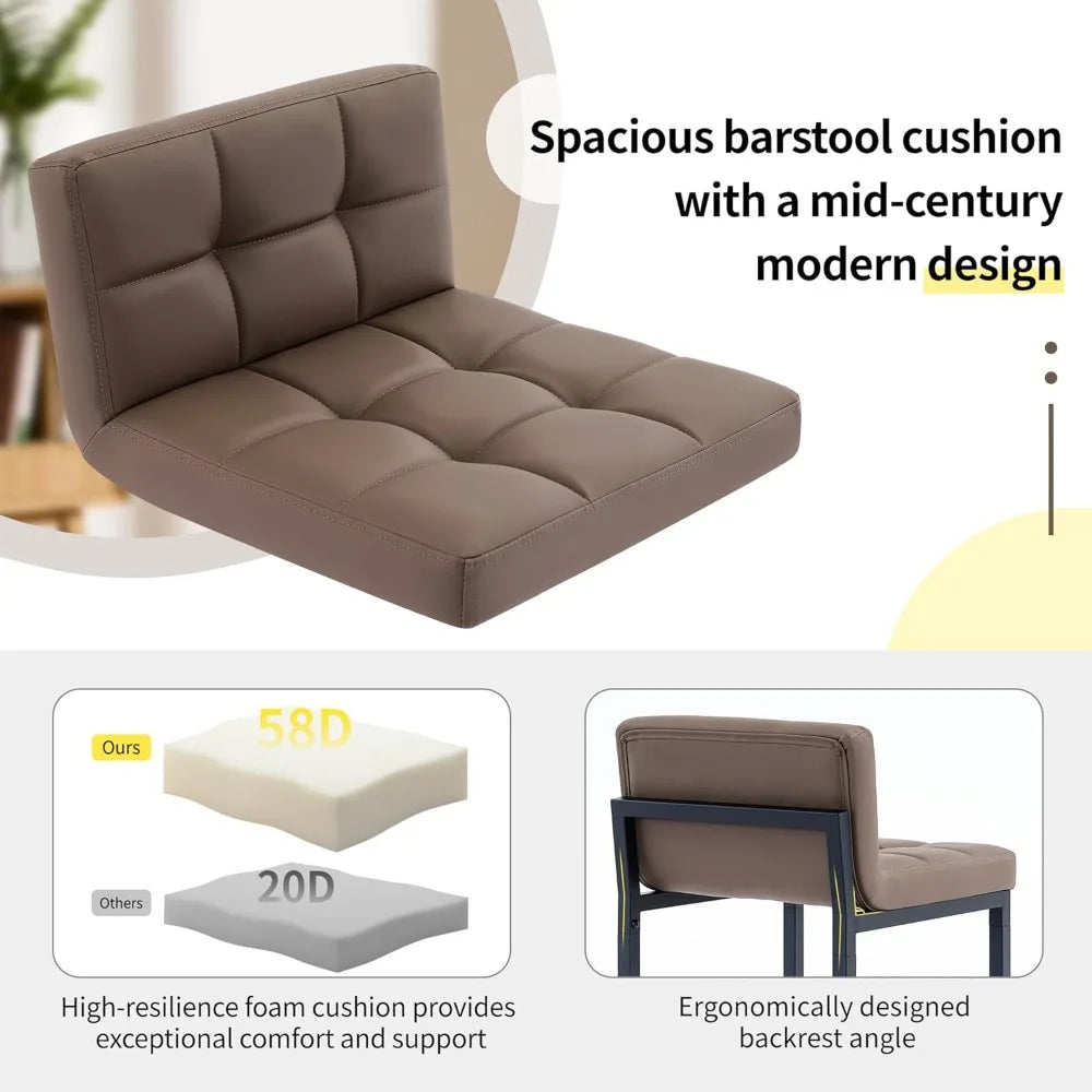 Bar Height upholstered Stools (4)