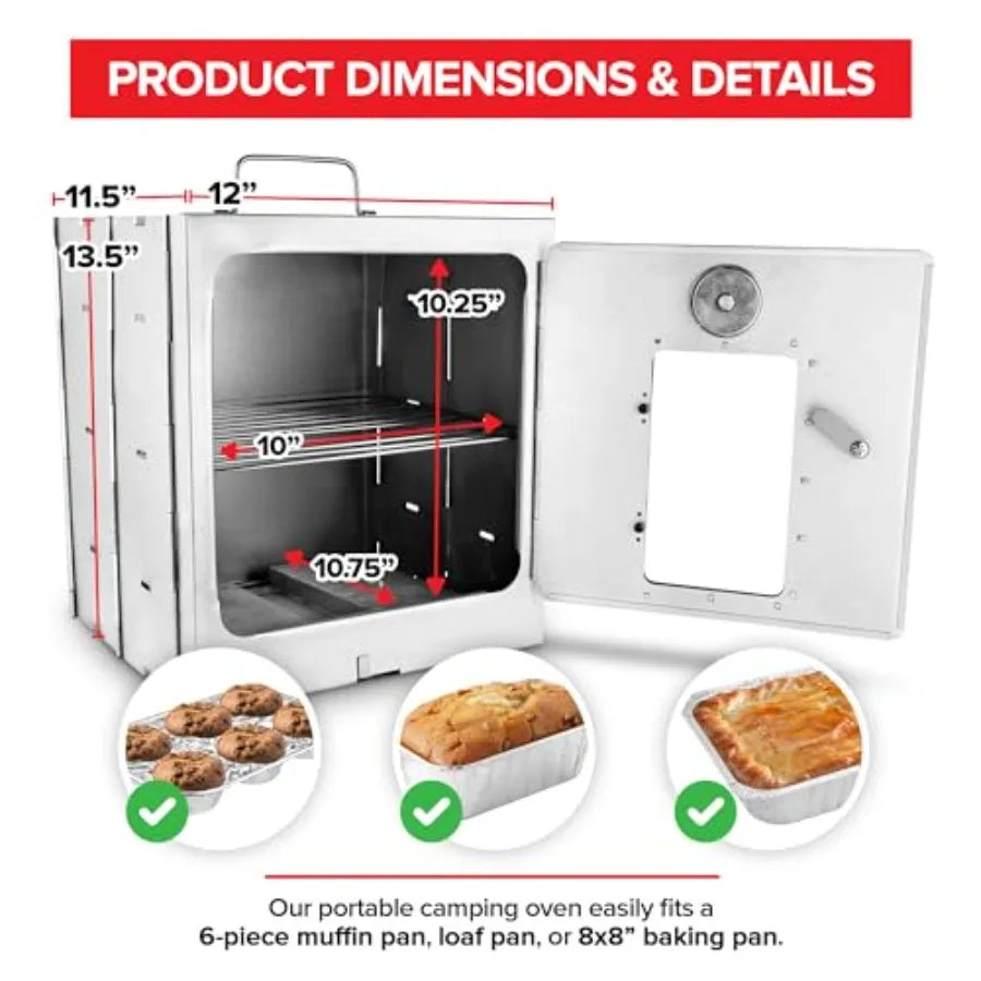 Portable Folding Camping Oven Outdoor Wood/propane