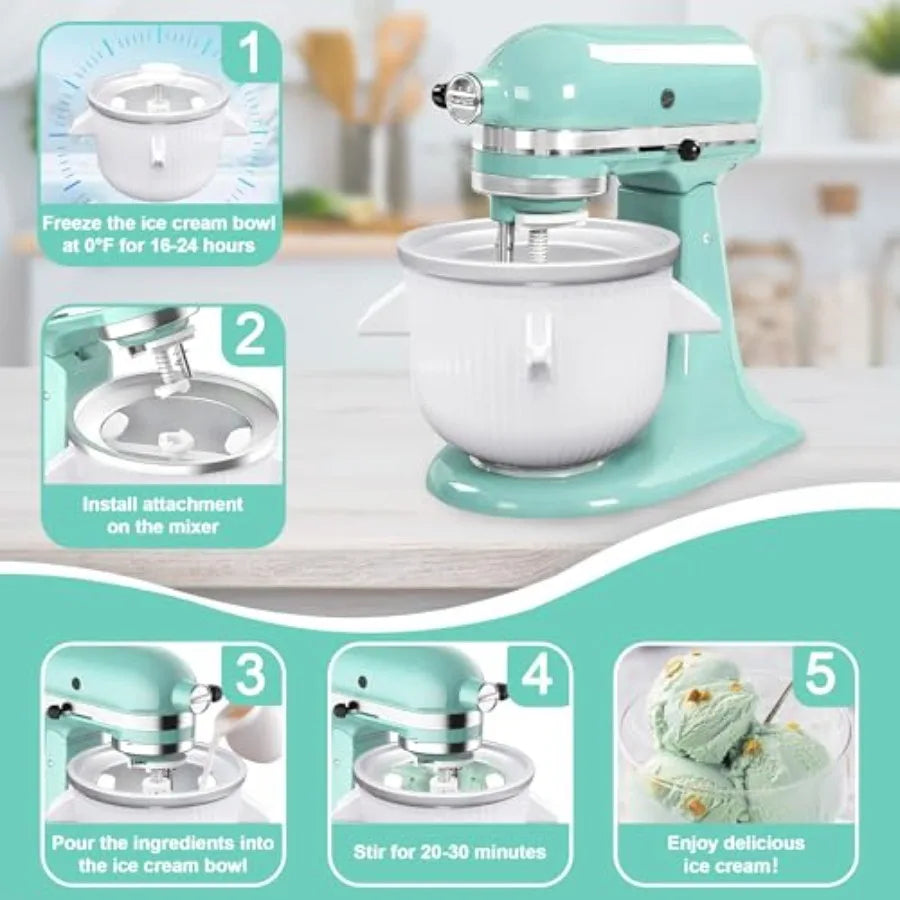 Ice Cream Maker Attachment for Stand Mixer