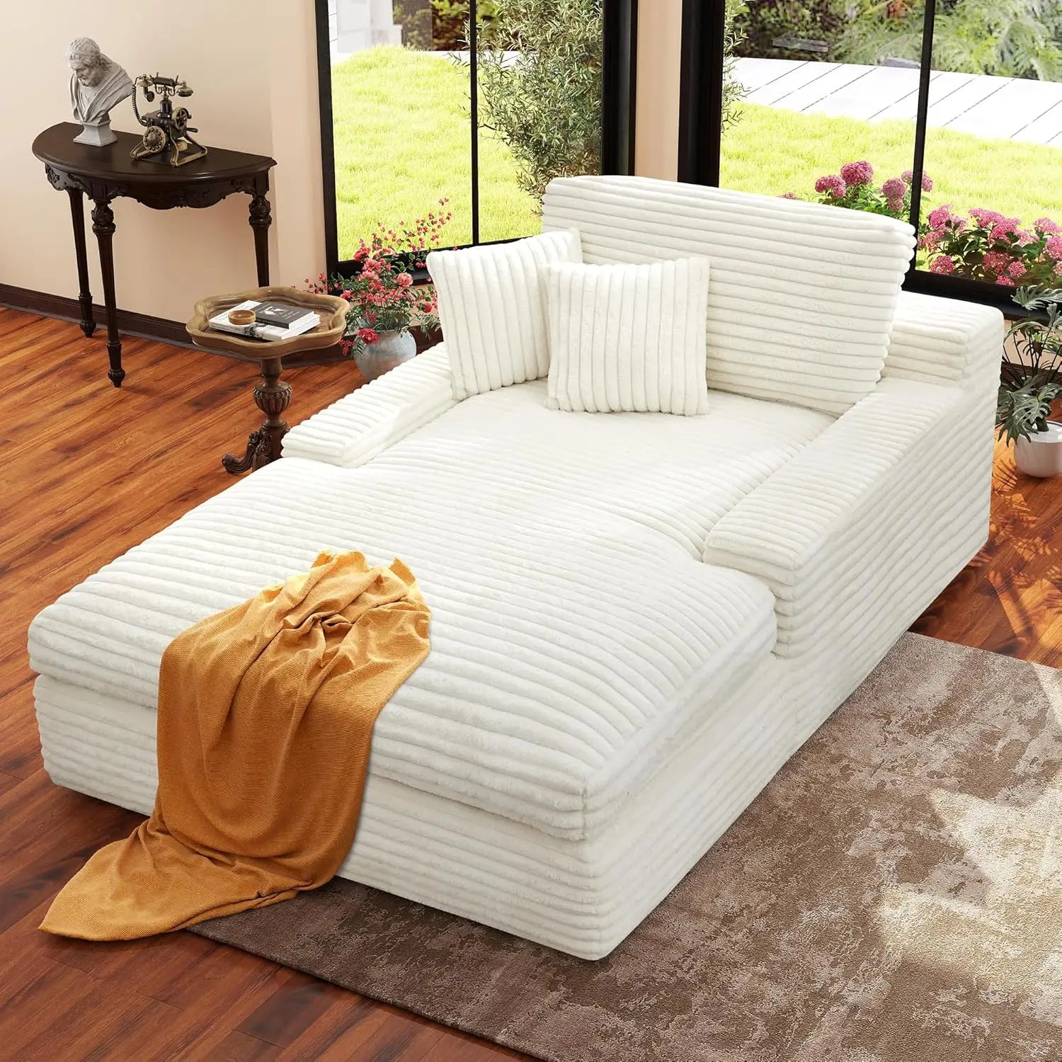 71.3" Chaise Lounge Chair Indoor
