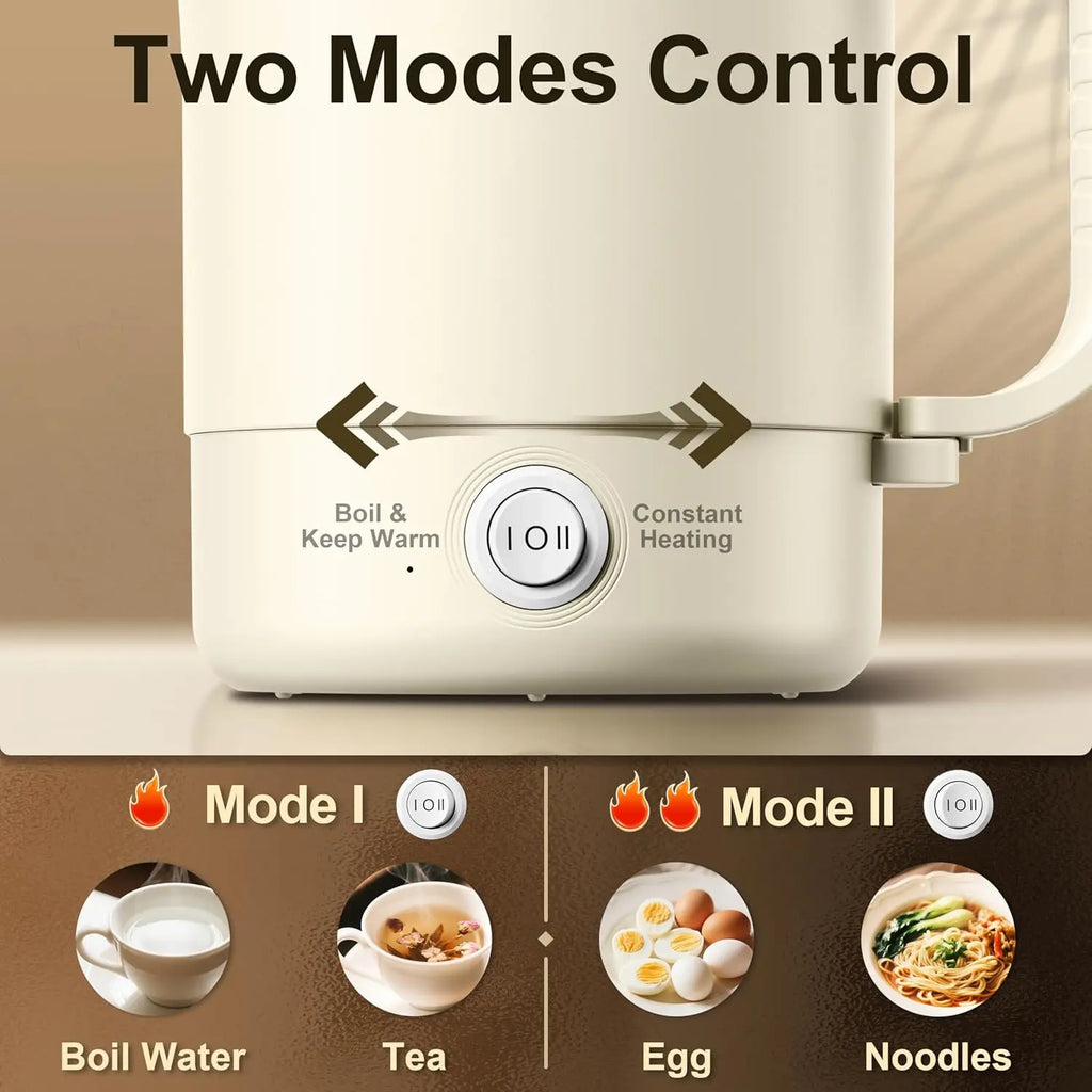 Portable Travel Kettle, 600ML Foldable Handle