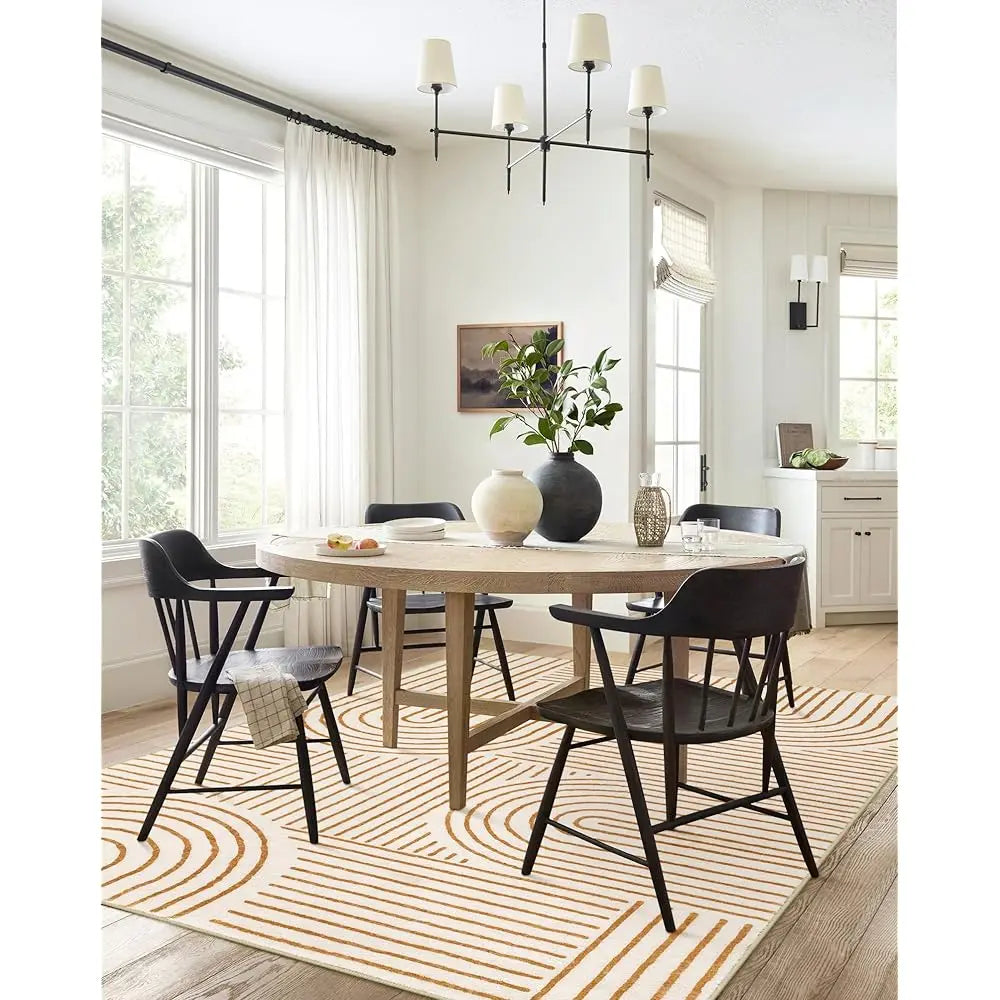 Washable Area Rug 5X7, Geometric