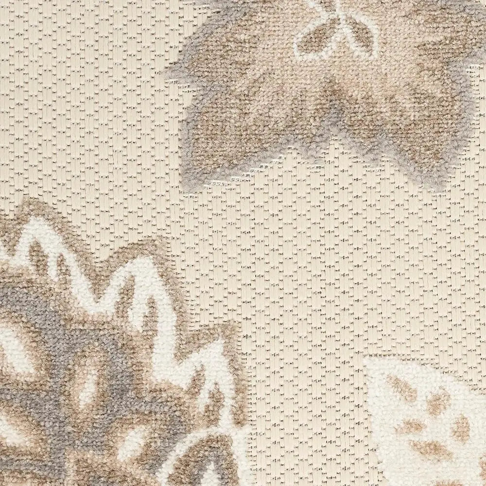 Indoor/Outdoor Beige 5'3"" X 7'5""
