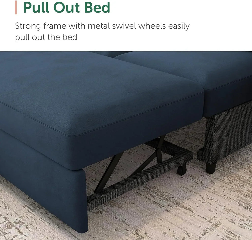 Sectional Sleeper Sofa w/Pull Out Bed
