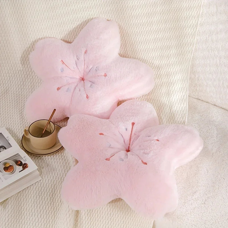 Super Soft Cherry Blossom Flower Pillow