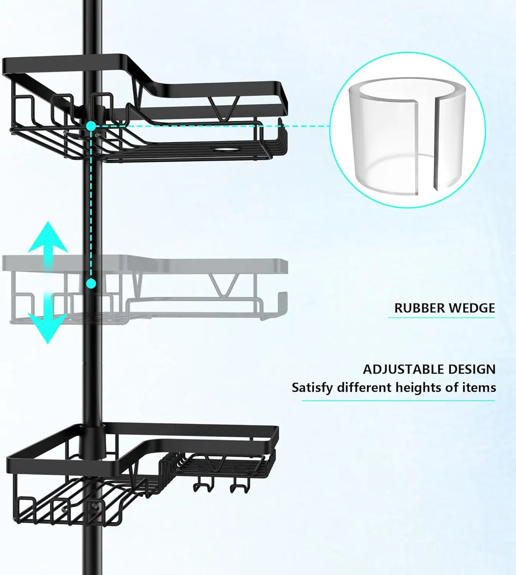4-Tier Stainless Steel Adjustable Caddy