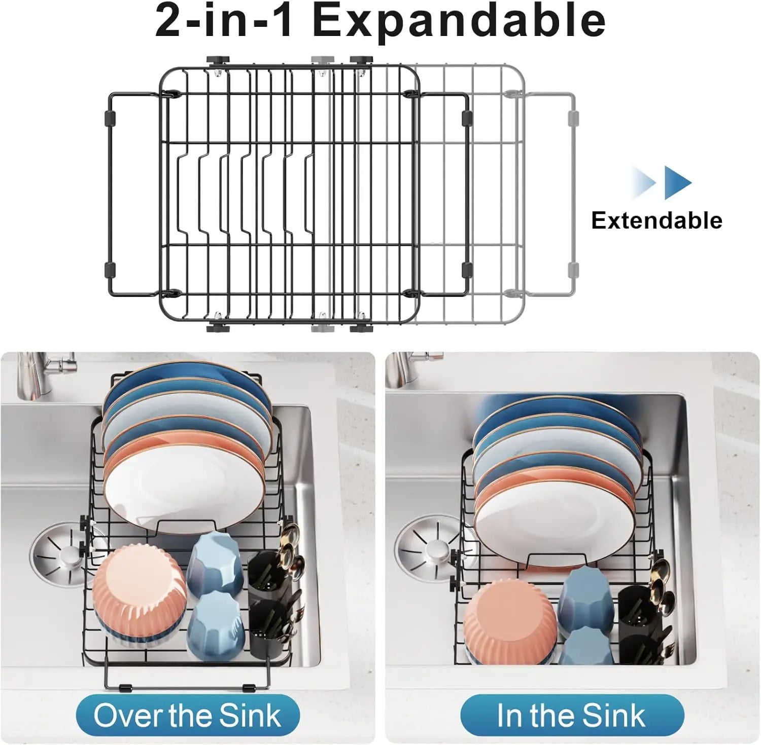 Expandable Dish Rack Heavy Duty