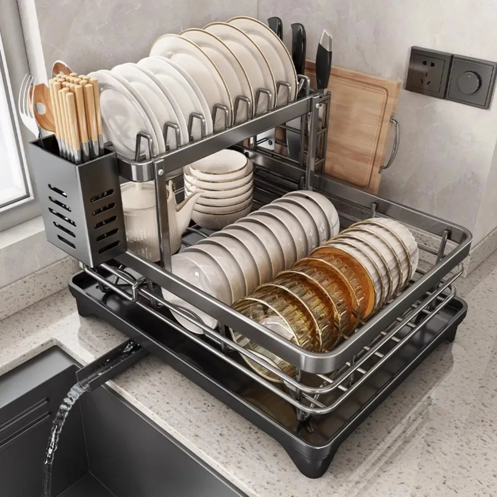 Stainless Dish Rack Adjustable