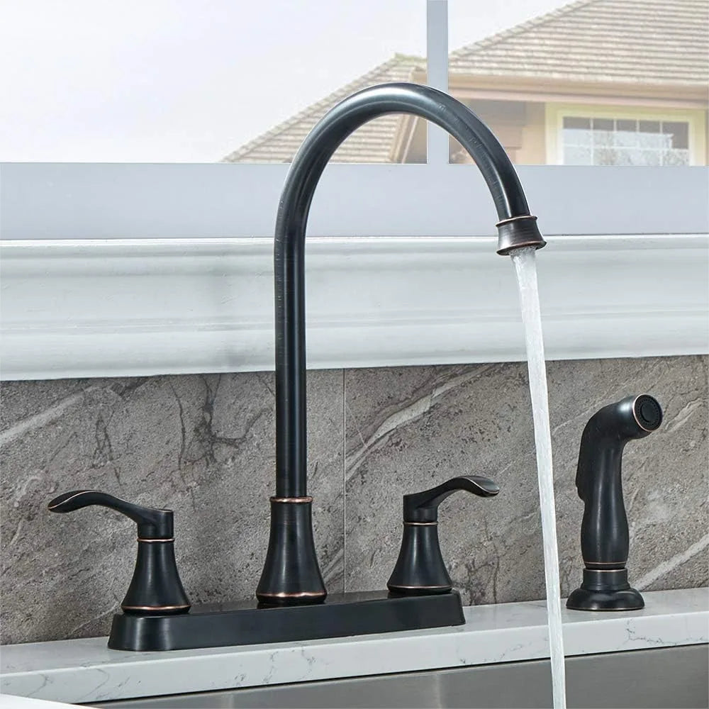 2 Handle Kitchen Faucet wi/Sprayer