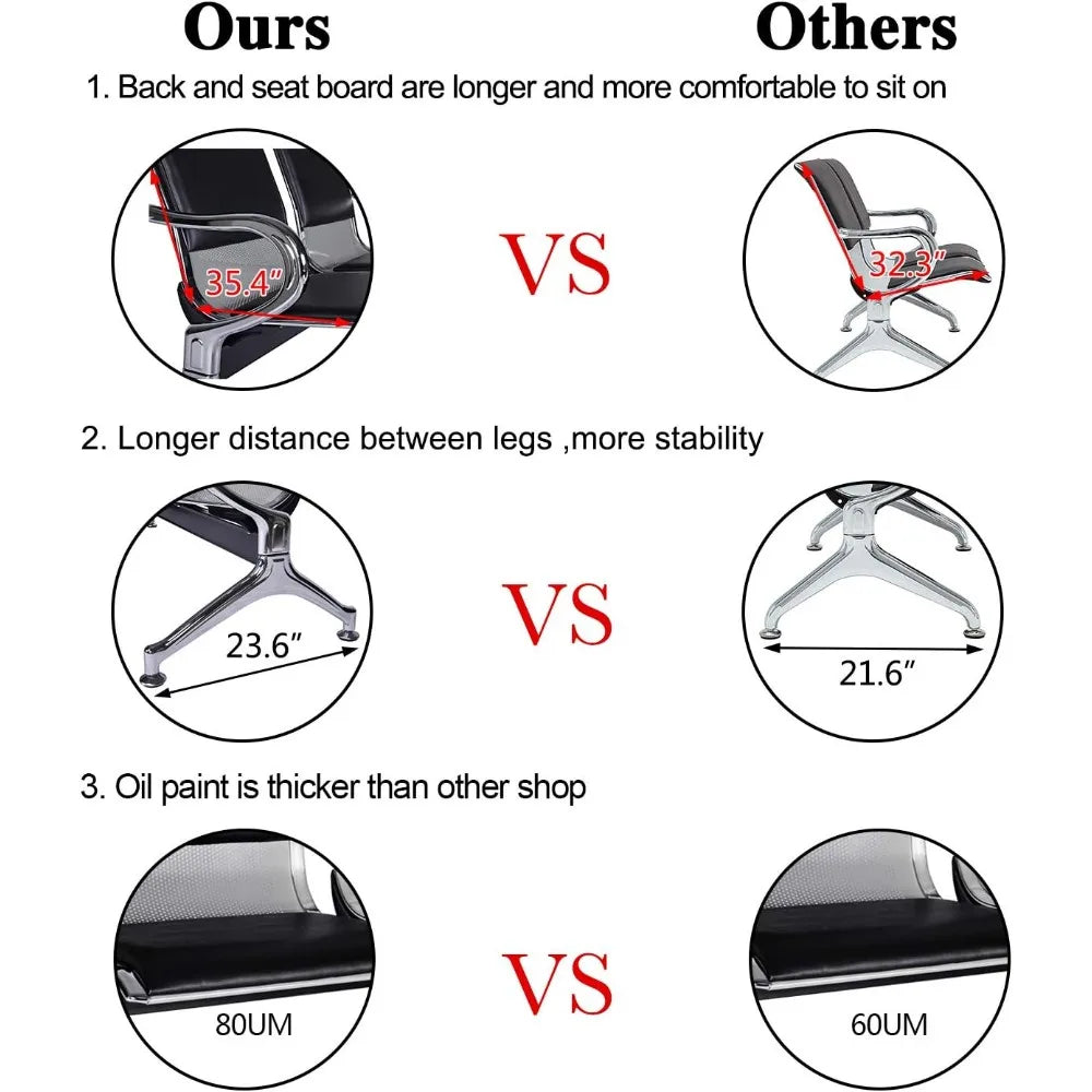 5-Seat Office Lobby Chairs