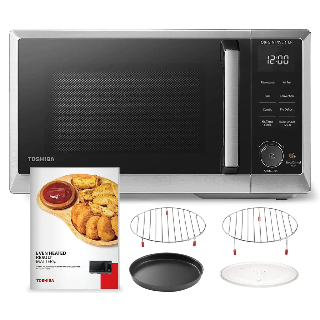 6-in-1 Inverter Microwave, Air Fryer, Broil, Convection,