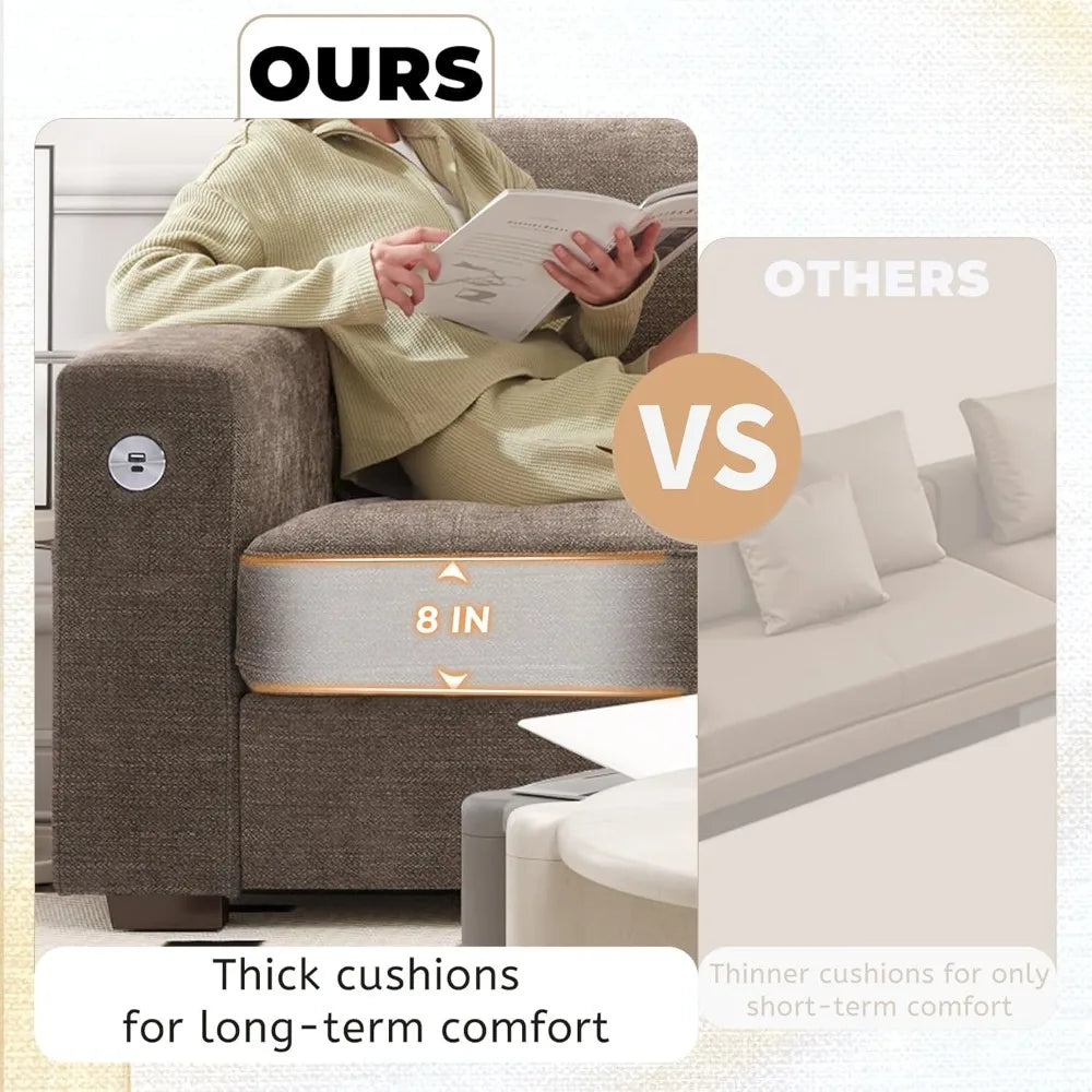 Modern Sofa Chenille