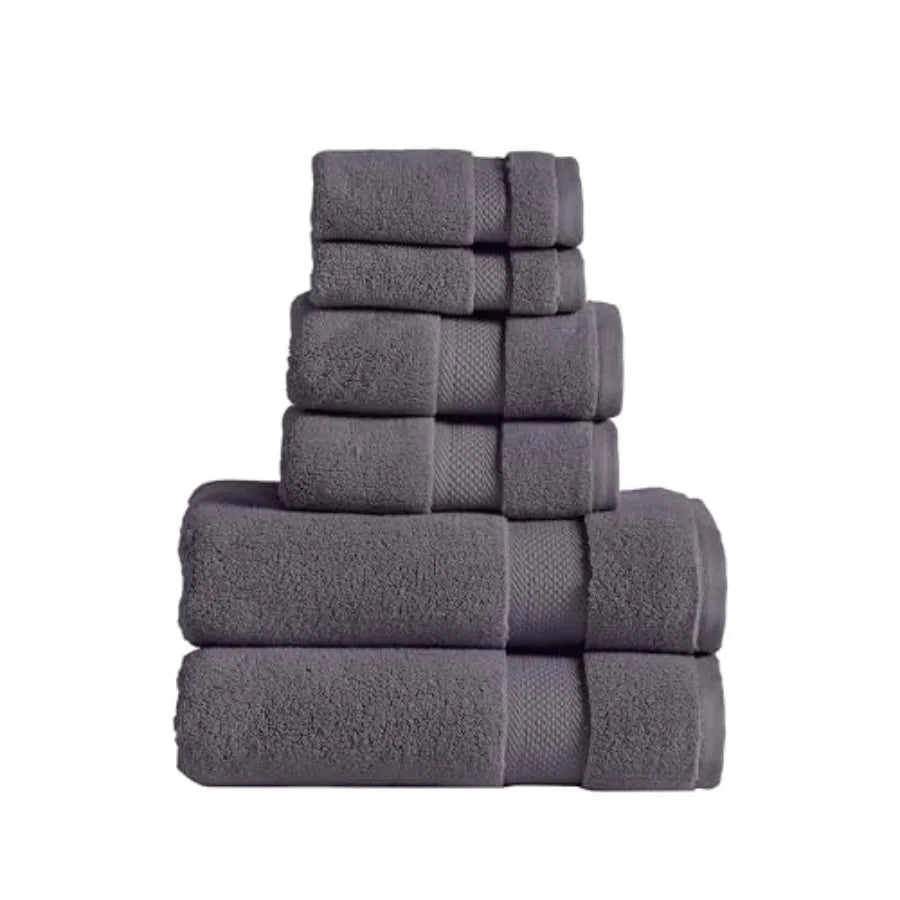 Luxury 6-Piece Quick-Dry Towel Set Plush