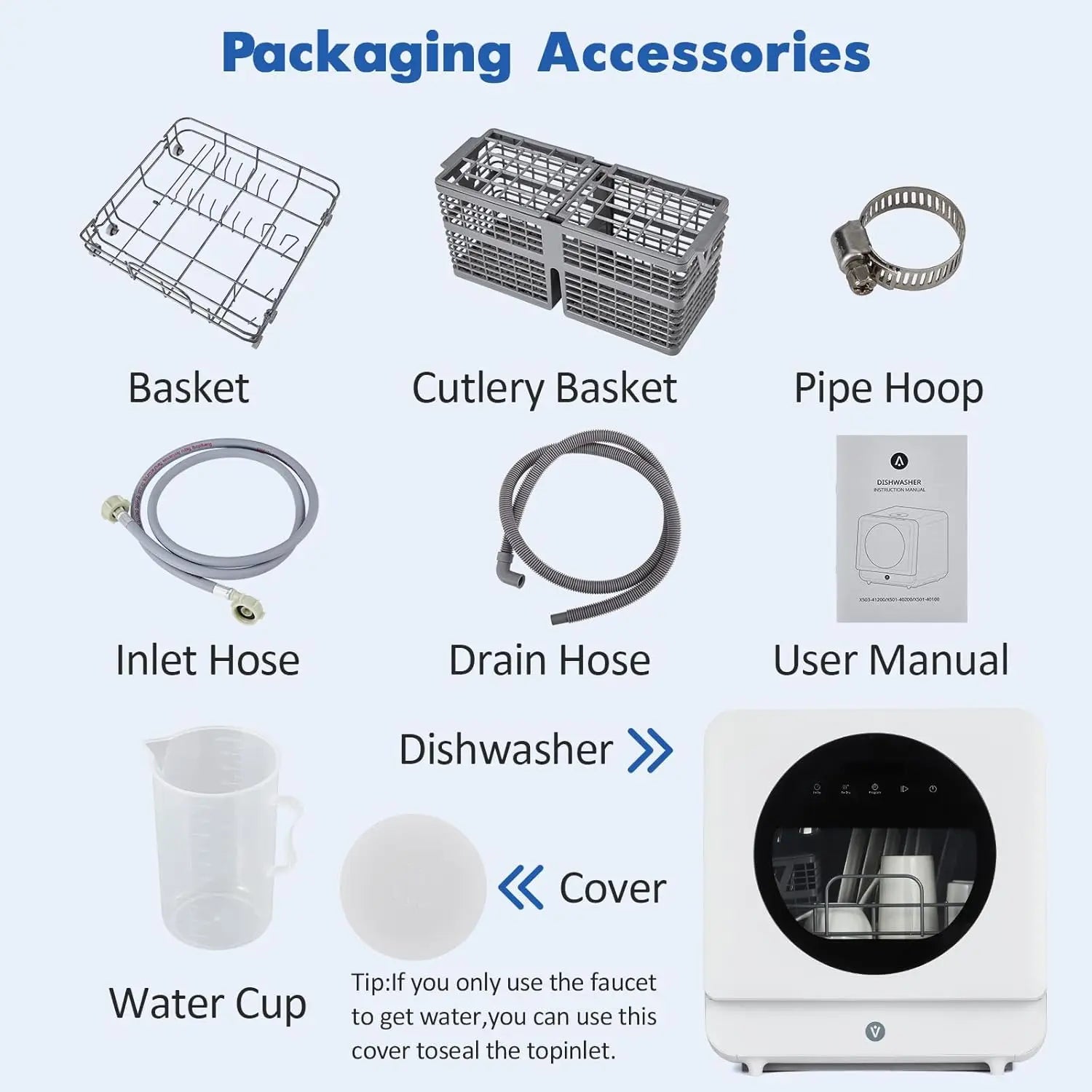 Portable Dishwasher Compact Countertop
