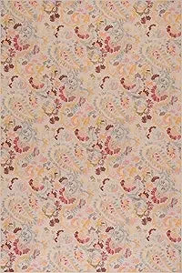 4x6 Multicolored Floral Washable