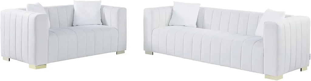 Tufted Velvet 2-Piece Sofa Set