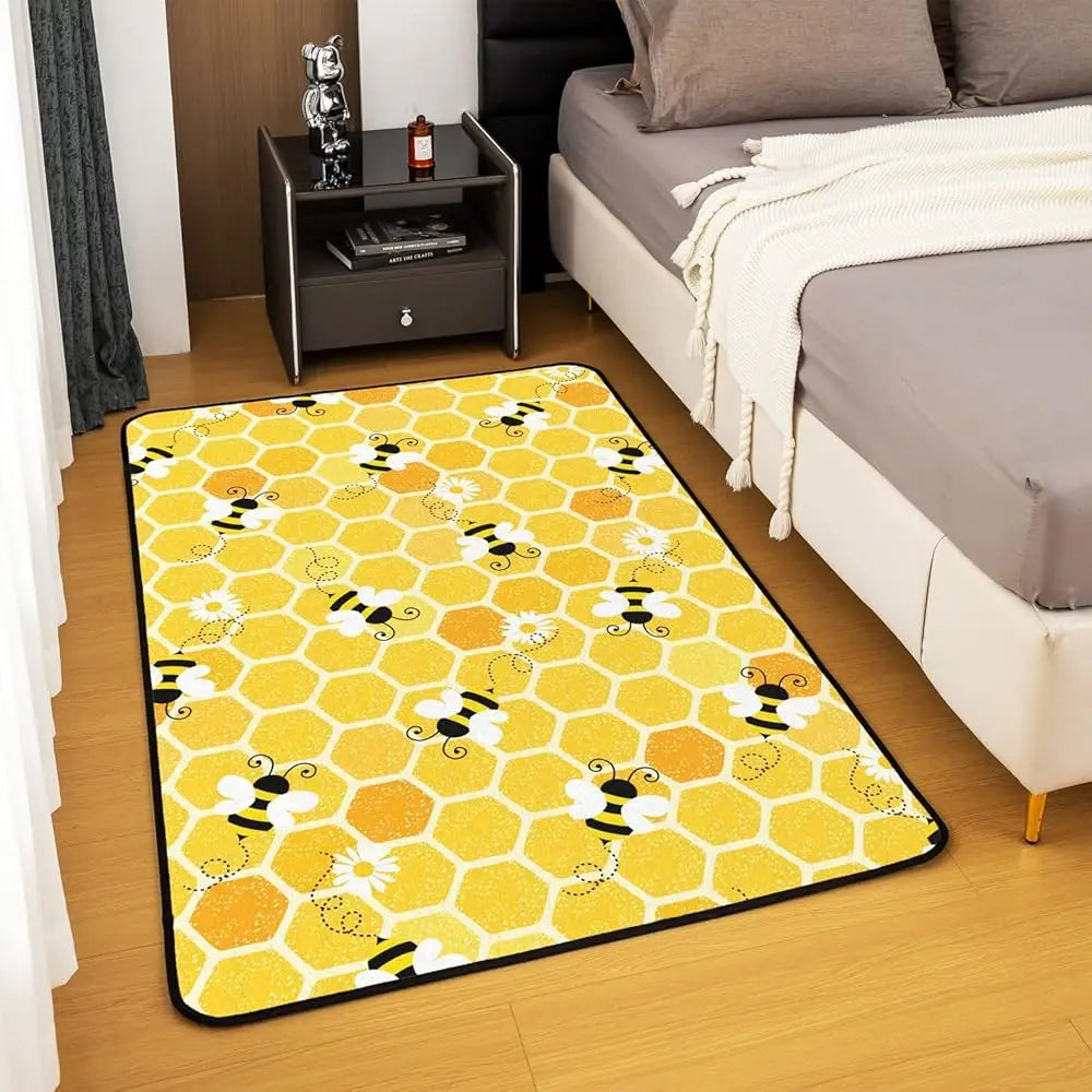 5x7 Honeycomb Bee Flowers