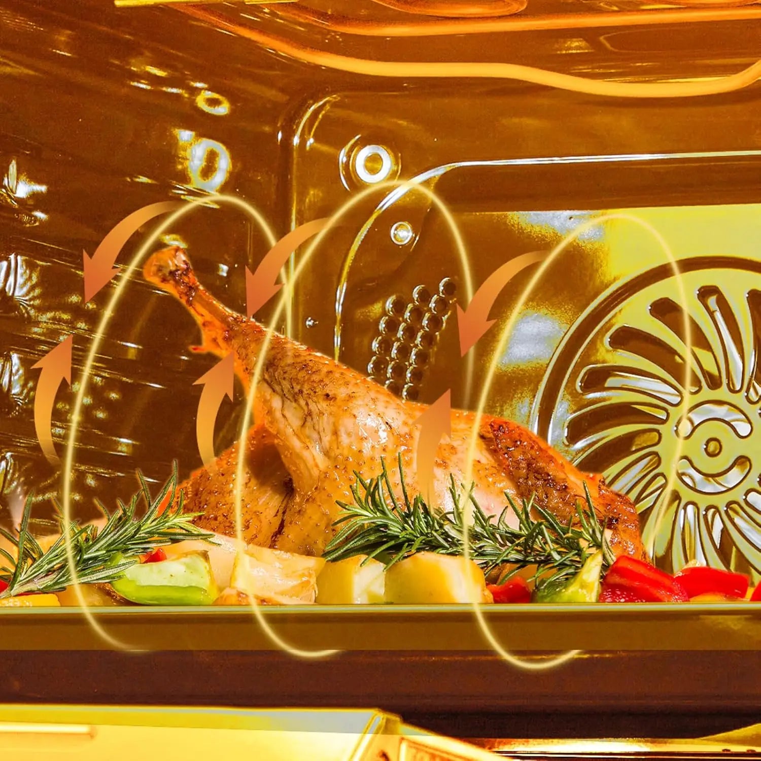 24" Built-in Electric Ovens with 70L Capacity 3000W