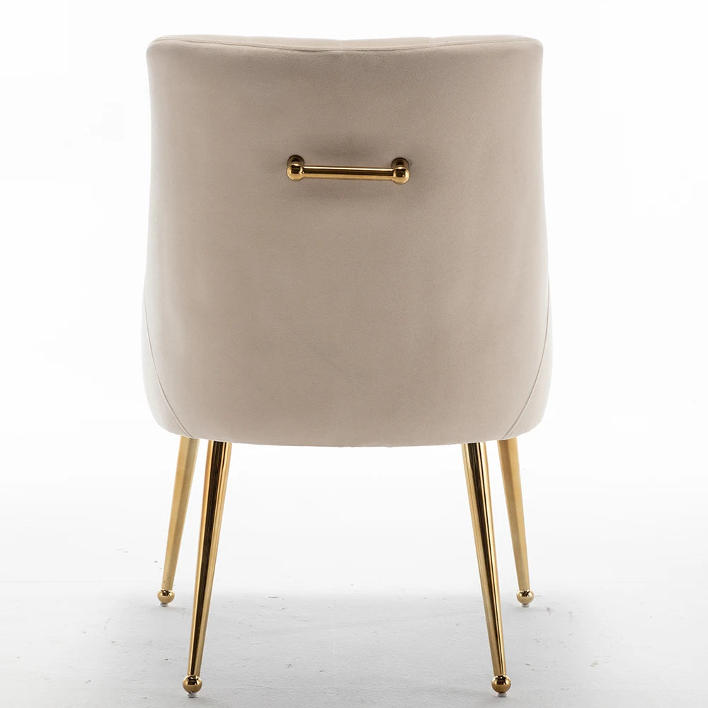 4 Modern Velvet Tufted Upholstered