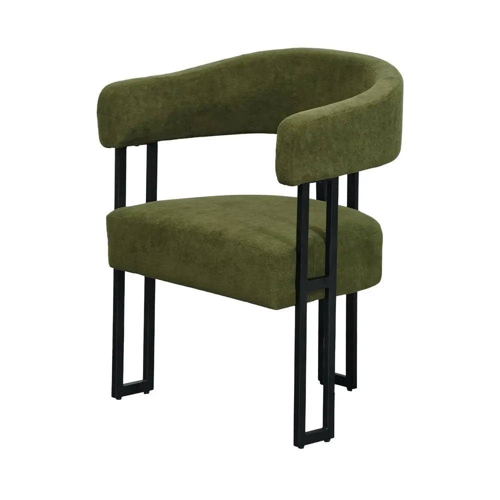 2, Modern Armrest Barrel Upholstered