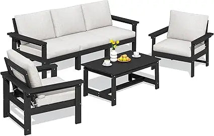 6-Piece HDPE Patio Set