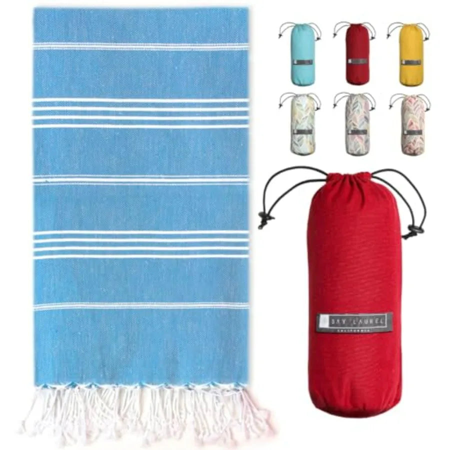 Turkish Beach Towel with Travel Bag 39 x 71