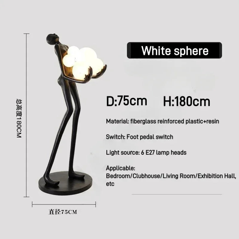 Nordic Humanoid Sculpture Lamp
