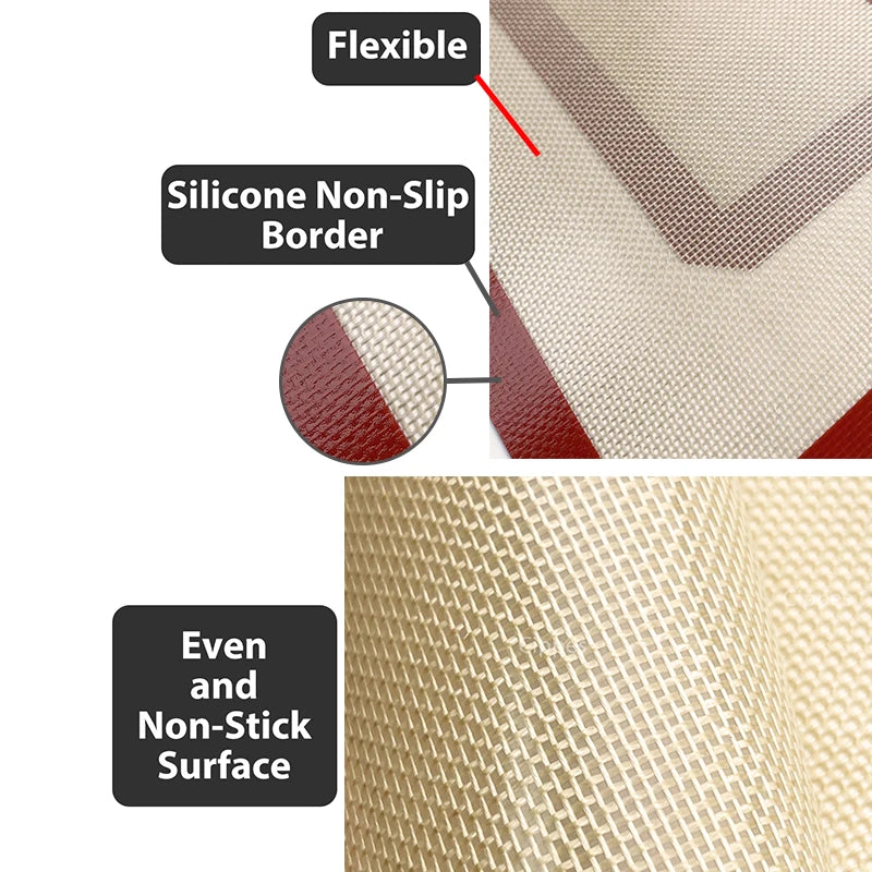 1PC, 2PCS Silicone Baking Mats for Oven 30/42cm