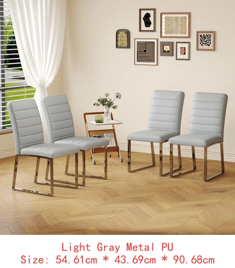 6 Heavy-Duty Thick Cushion Iron Frame