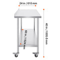 Stainless Worktable Commercial Food Prep