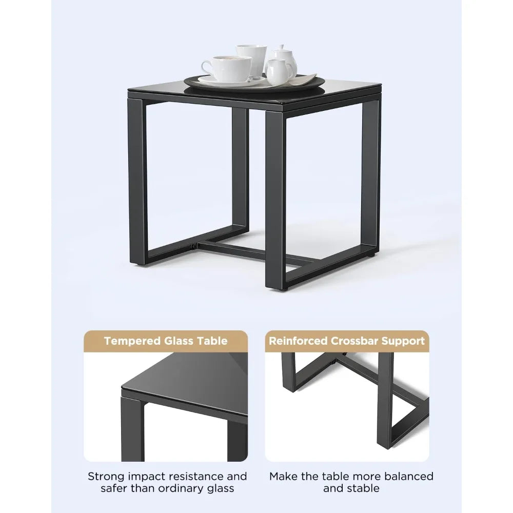 3-Piece Ratta Bistro Rocking Patio Set