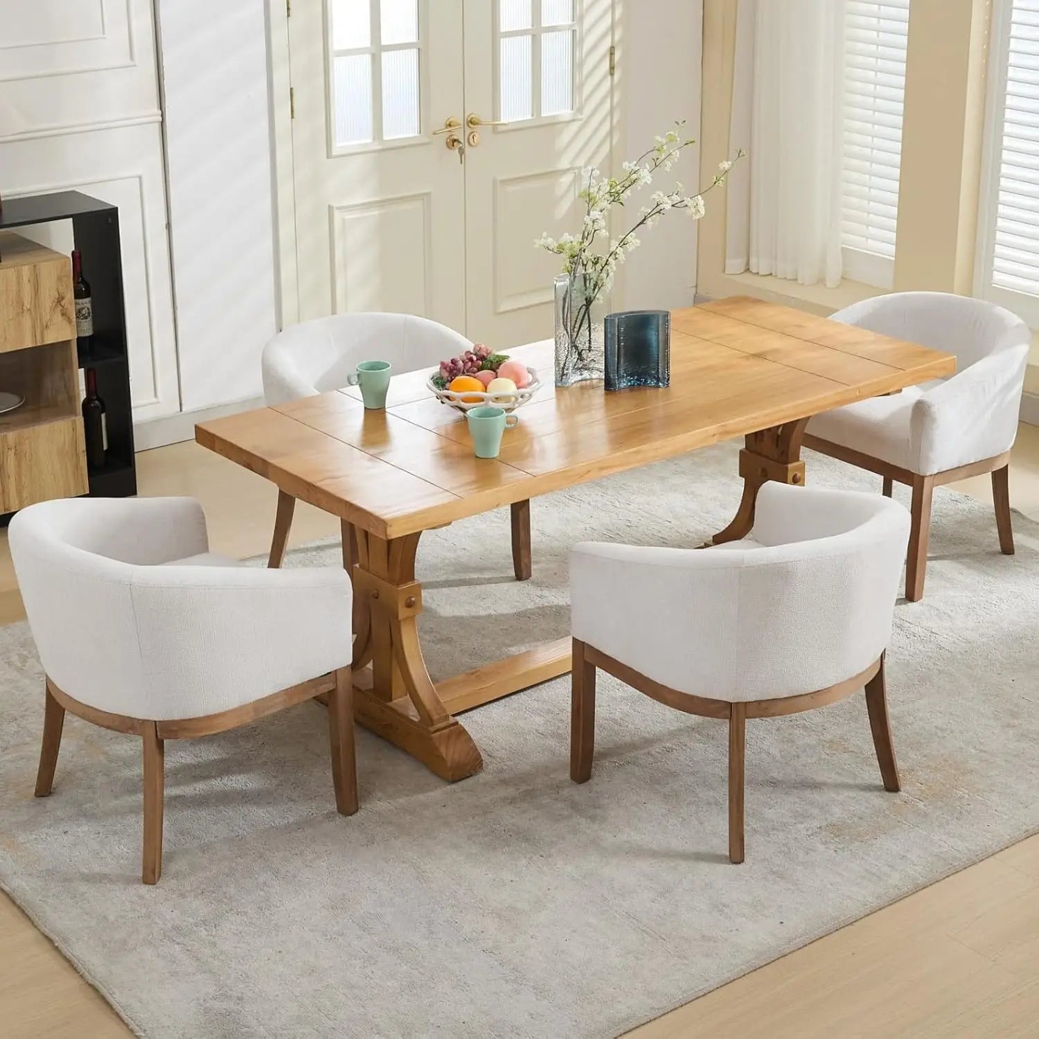 4 Mid Century Modern Barrel