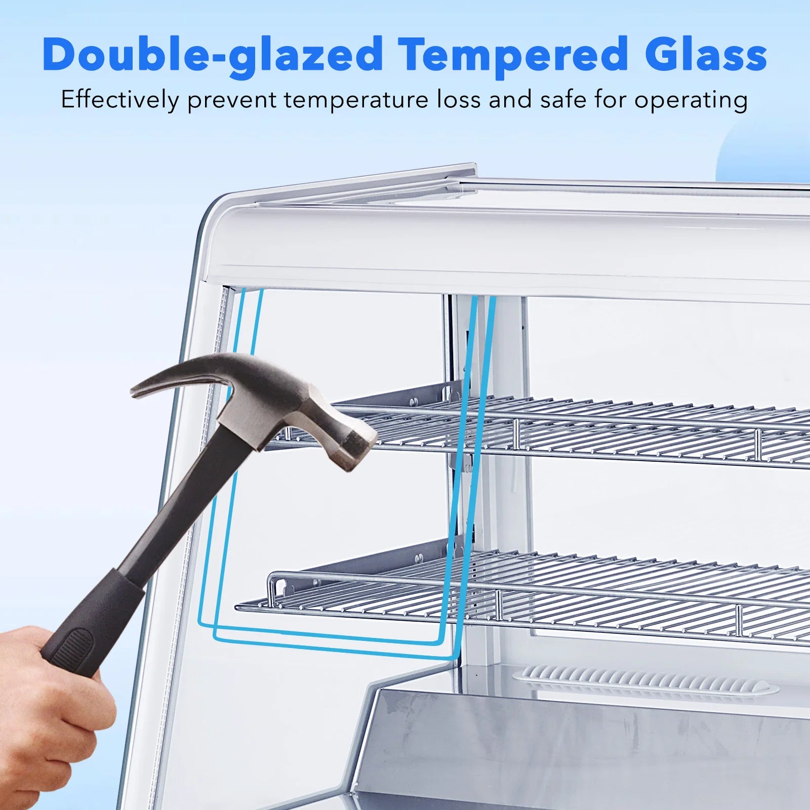 8.1 CF Refrigerated Pastry Display Case Countertop