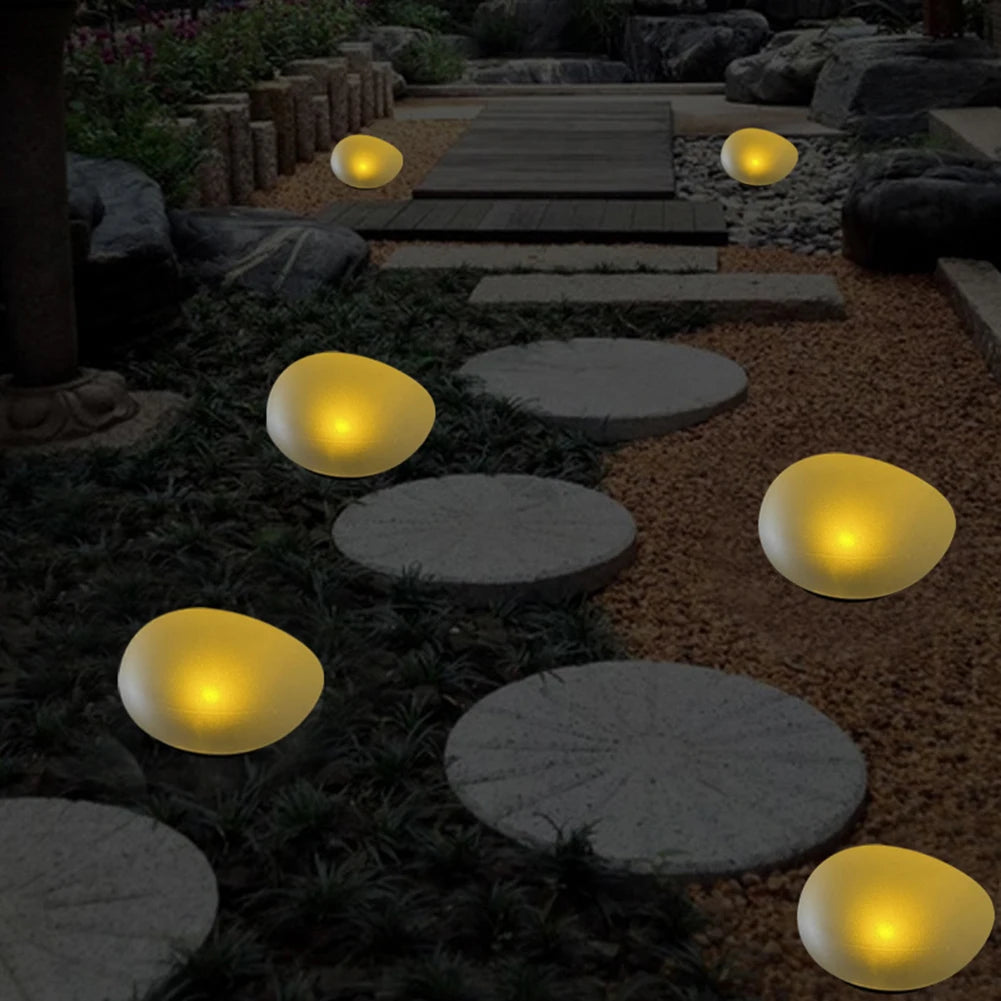 Outdoor Landscape Light Cobble Stone