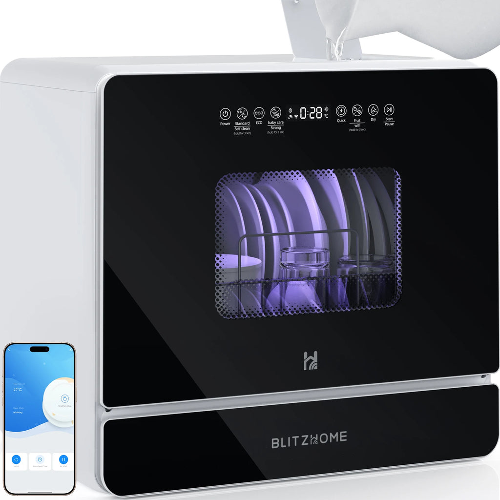 Smart Portable Countertop Dishwasher Wi/APP Control