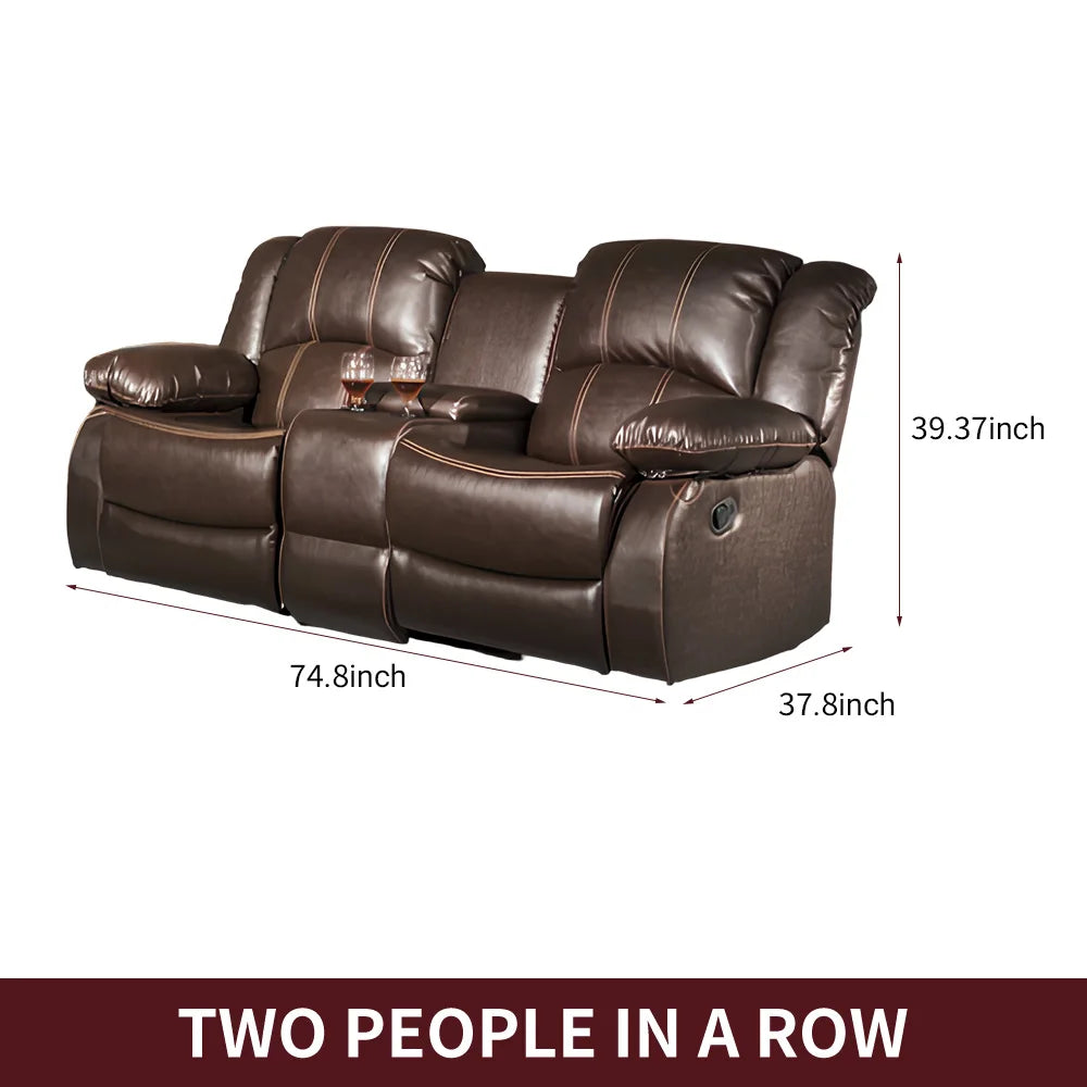 Power Loveseat Recliner Sofa Theater